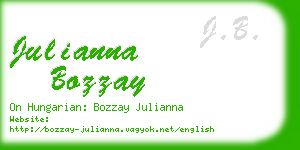 julianna bozzay business card